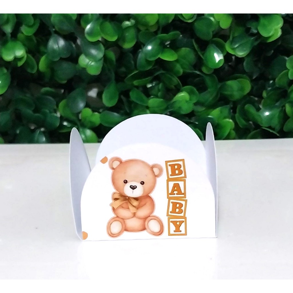 FORMINHAS DOCE - CHÁ DE BEBE- PORTA BRIGADEIRO - KIT FORMINHAS BRIGADEIRO URSINHO DOURADO