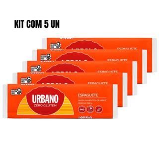 Kit 5x Macarrão de Arroz Espaguete sem Glúten Urbano 500g em Oferta na Shopee