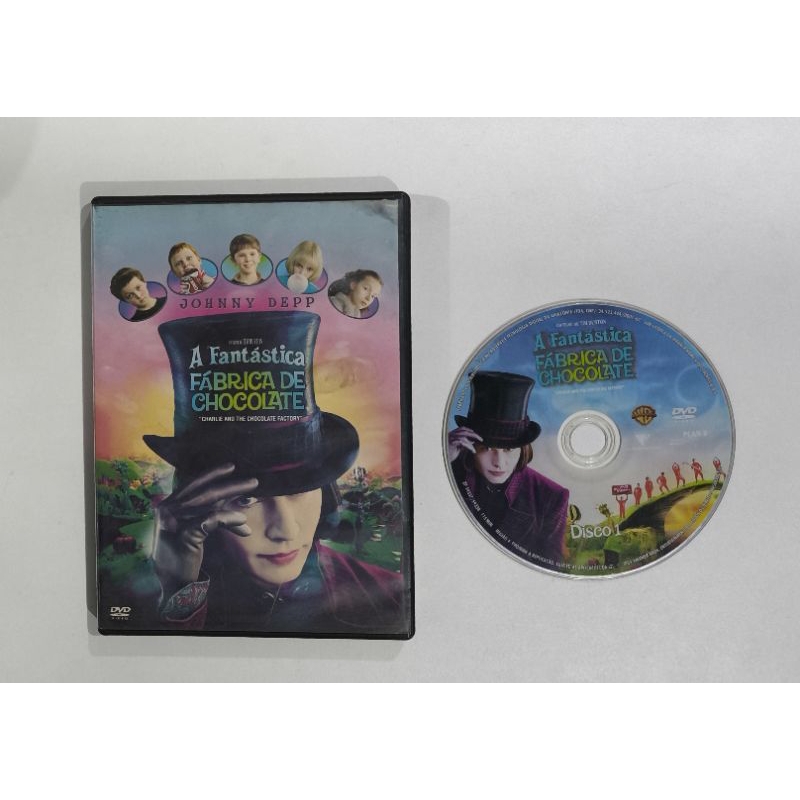 Dvd Filme - A Fantastica Fábrica de Chocolate - Johnny Depp