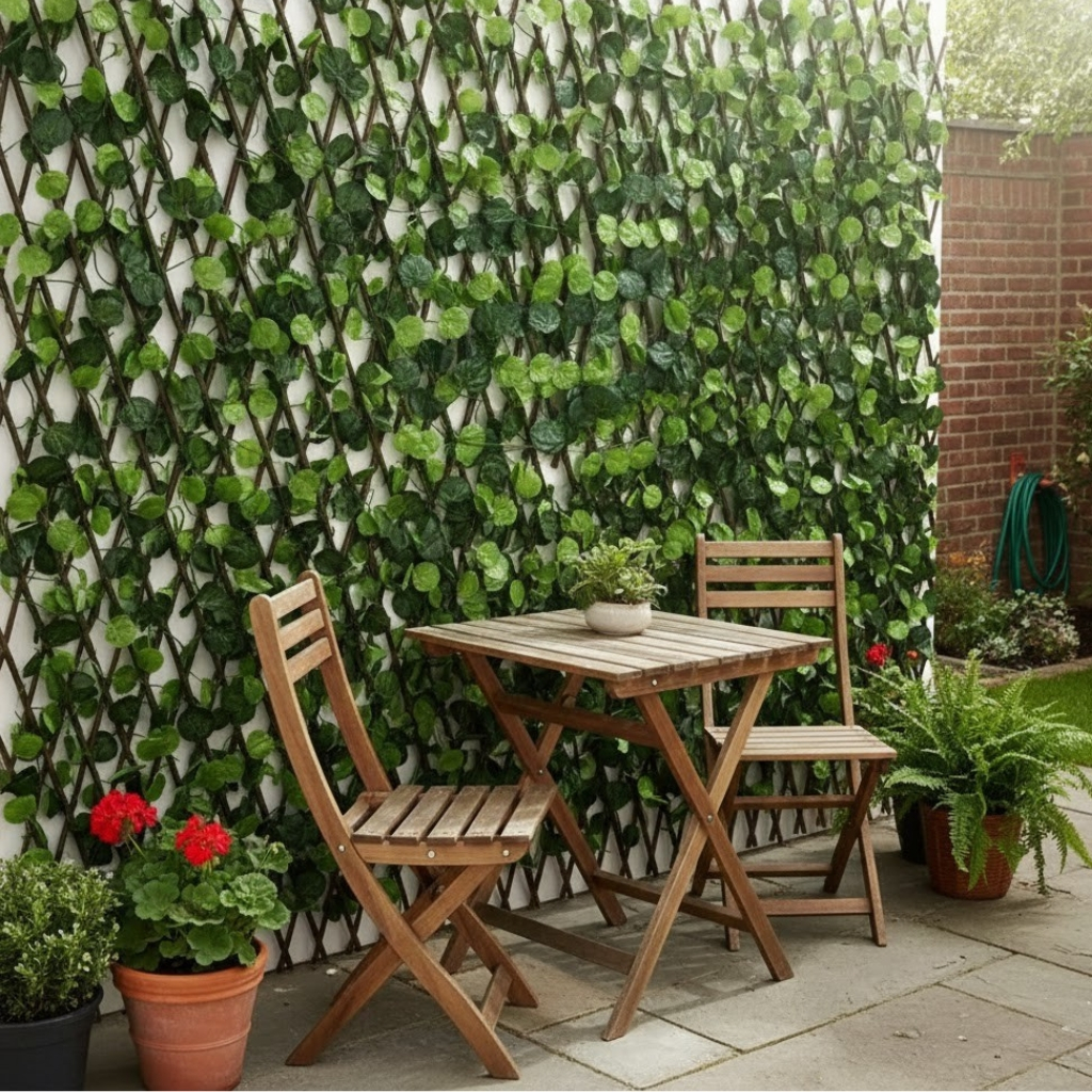 Treliça Com 3m Sanfonada Painel Madeira Expansível Cerca Hera Gradil De Plastico Ajustável em Oferta na Shopee