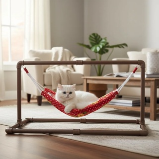 Suporte para Rede pet rede de dormir gato cachorro e outros animais Pequena e Média em Oferta na Shopee