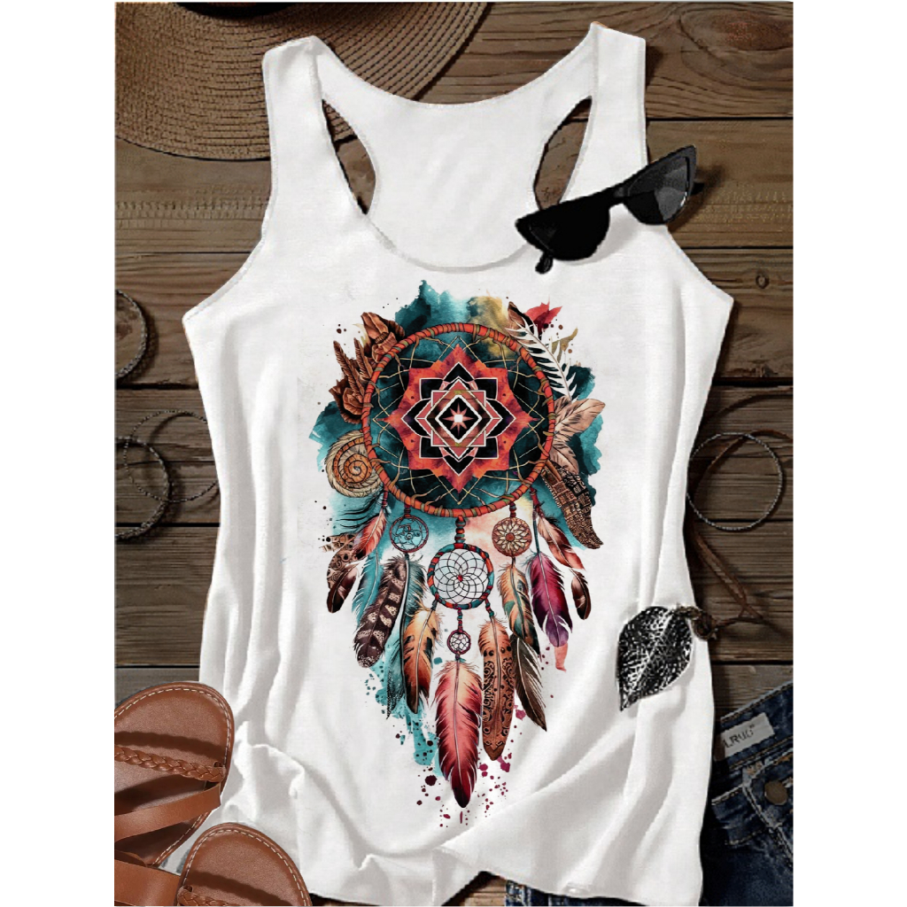 BLUSA REGATA FEMININA FILTRO DOS SONHOS AZUL VERÃO, blusinha estilosa hippie despojada plus size em Oferta na Shopee