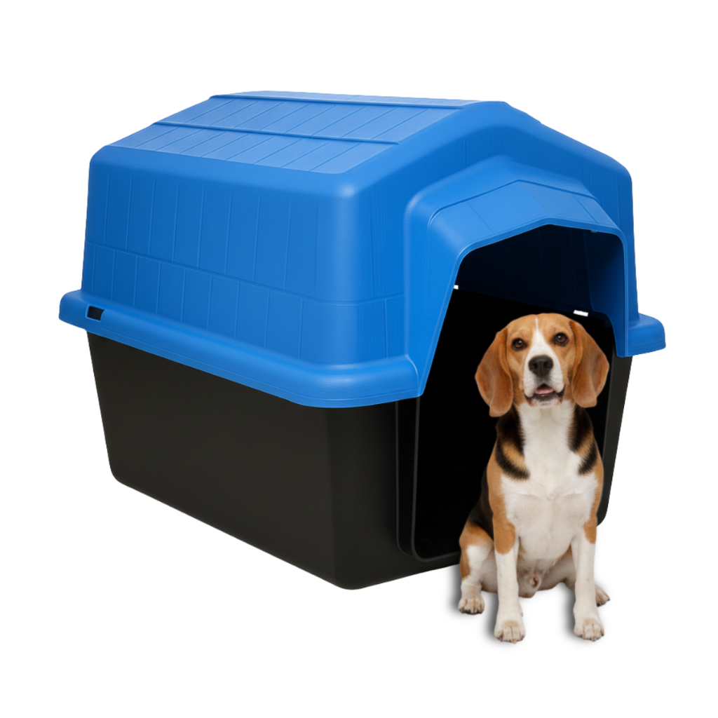 Casinha Pet Nº5 2 em 1 Caminha Cachorro Médios Grandes  Até 22kg Uso Externo Labrador Bulldog Beagle