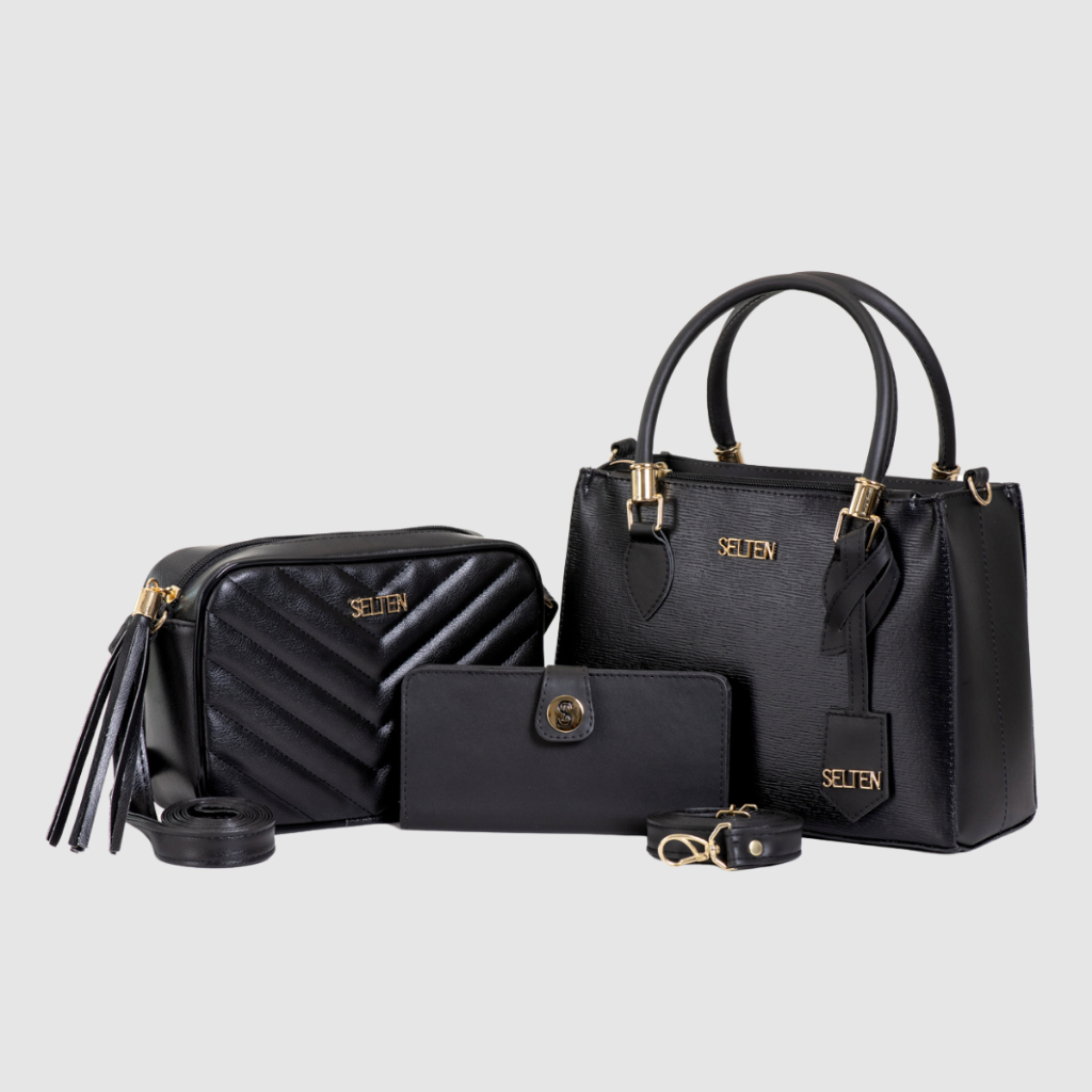 Kit Bolsas Feminina Transversal e de Ombro com Carteira Mini