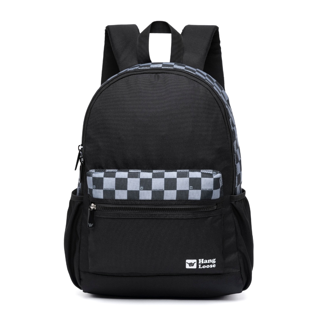 Hang Loose mochila masculina reforçada mochila grande Mochila Masculina  Faculdade Reforçada Preta