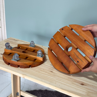 Suporte Para Vaso de Plantas Redondo 25 cm Vários Tamanhos Rodinhas em Silicone Premium em Oferta na Shopee