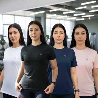 Kit 4 Camisetas Dry Fit Blusa Feminina Academia Treinar Corrida Premium do P ao G2 em Oferta na Shopee