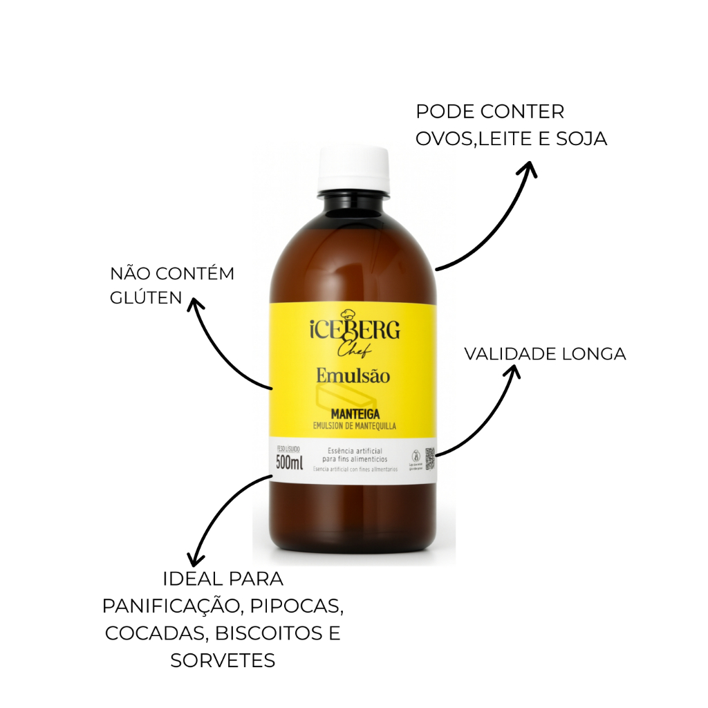 Emulsão Manteiga 500ML Iceberg Chef