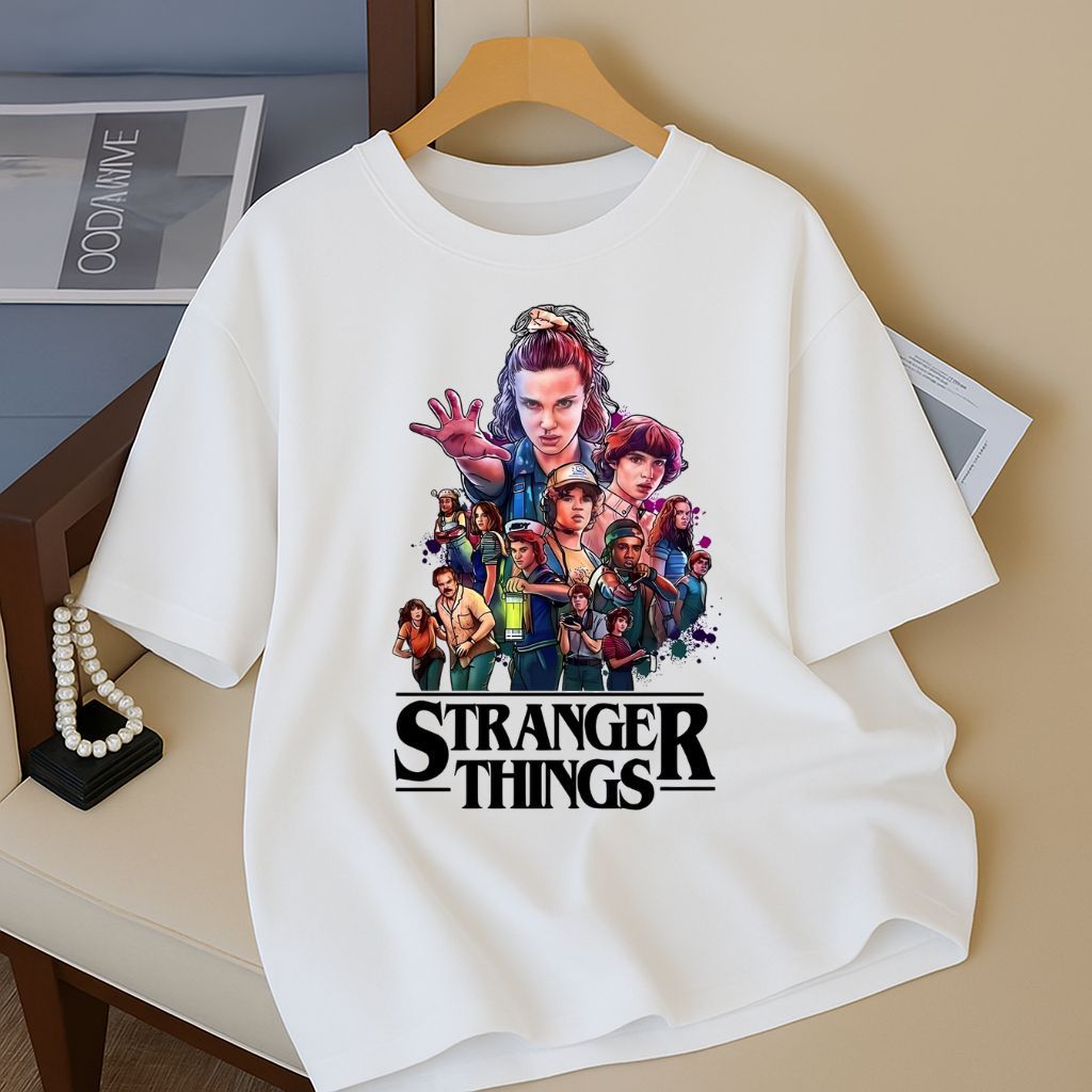 Camiseta Camisa 100% Algodão T-shirt Stranger Things Malha Premium Envio Imediato em Oferta na Shopee