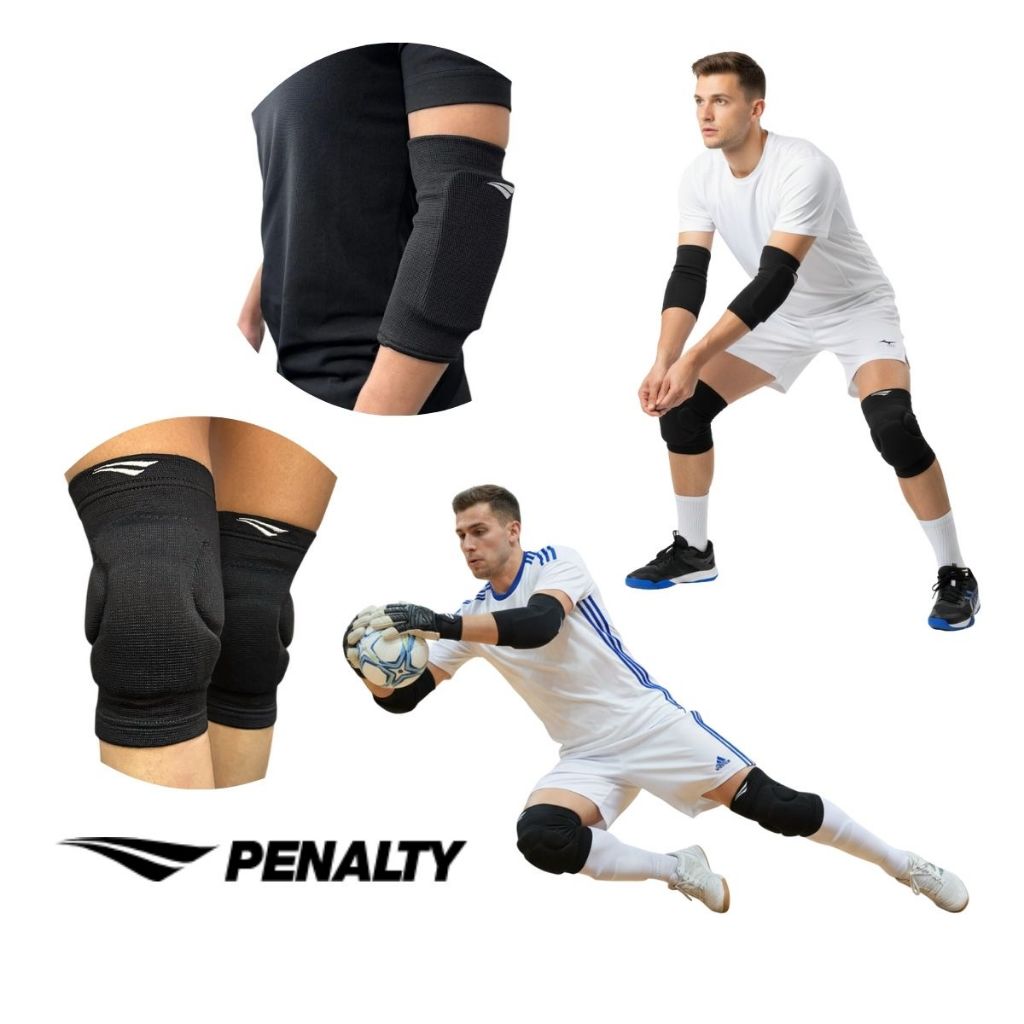 Kit Proteção Penalty Com Joelheira Pro XXIV + Cotoveleira