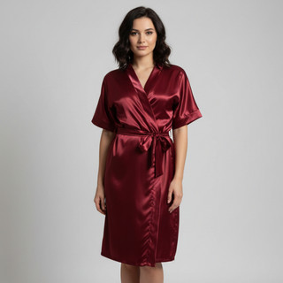 Robe Noiva Debutante Madrinhas em Cetim Manga Curta Roupão Personalizado Bordado Casamento Formatura Leia a Descrição