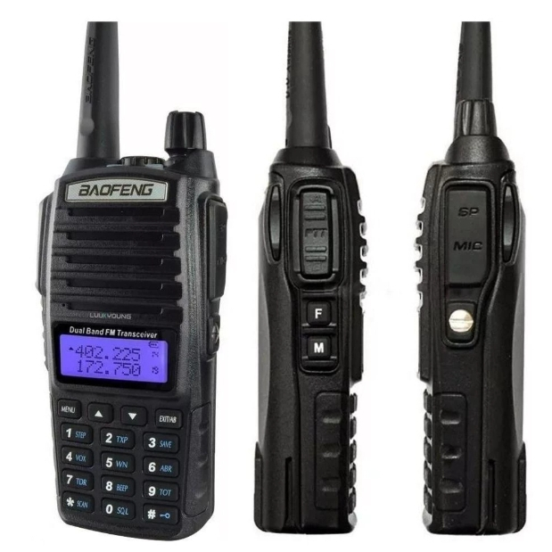 Radio Comunicador Profissional Baofeng Dual Band Radio Uv 82 Walkie Talkie Devices 128 Canais
