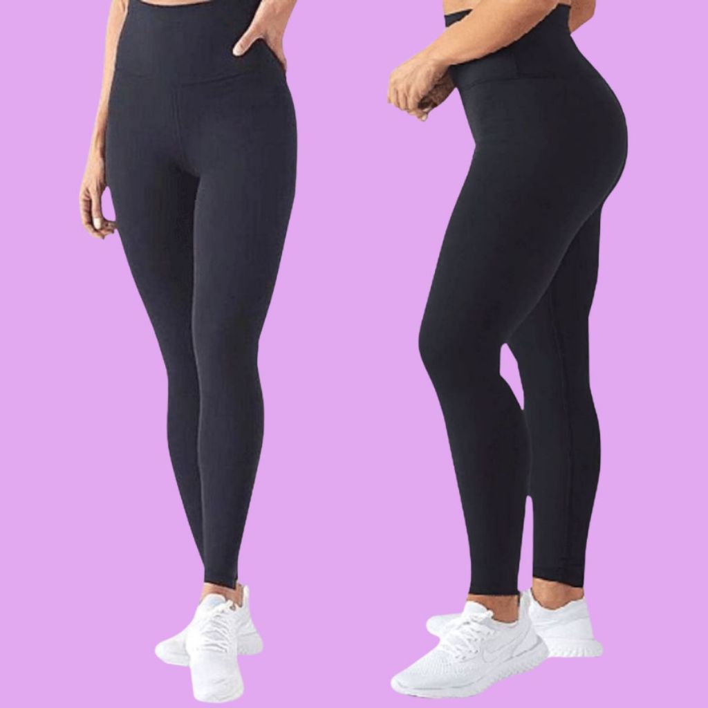 Kit 7 Calça Legging Feminina Fitness Academia  Básica Levanta Bumbum Cintura Alta
