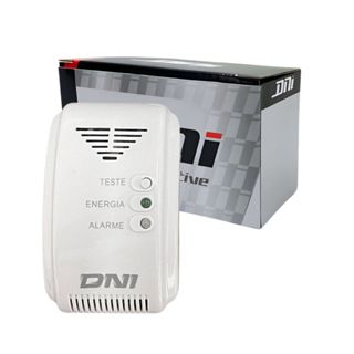 Detector de Vazamento de Gás Cozinha Casa Natural GLP Bivolt 127/220V DNI 6918 em Oferta na Shopee