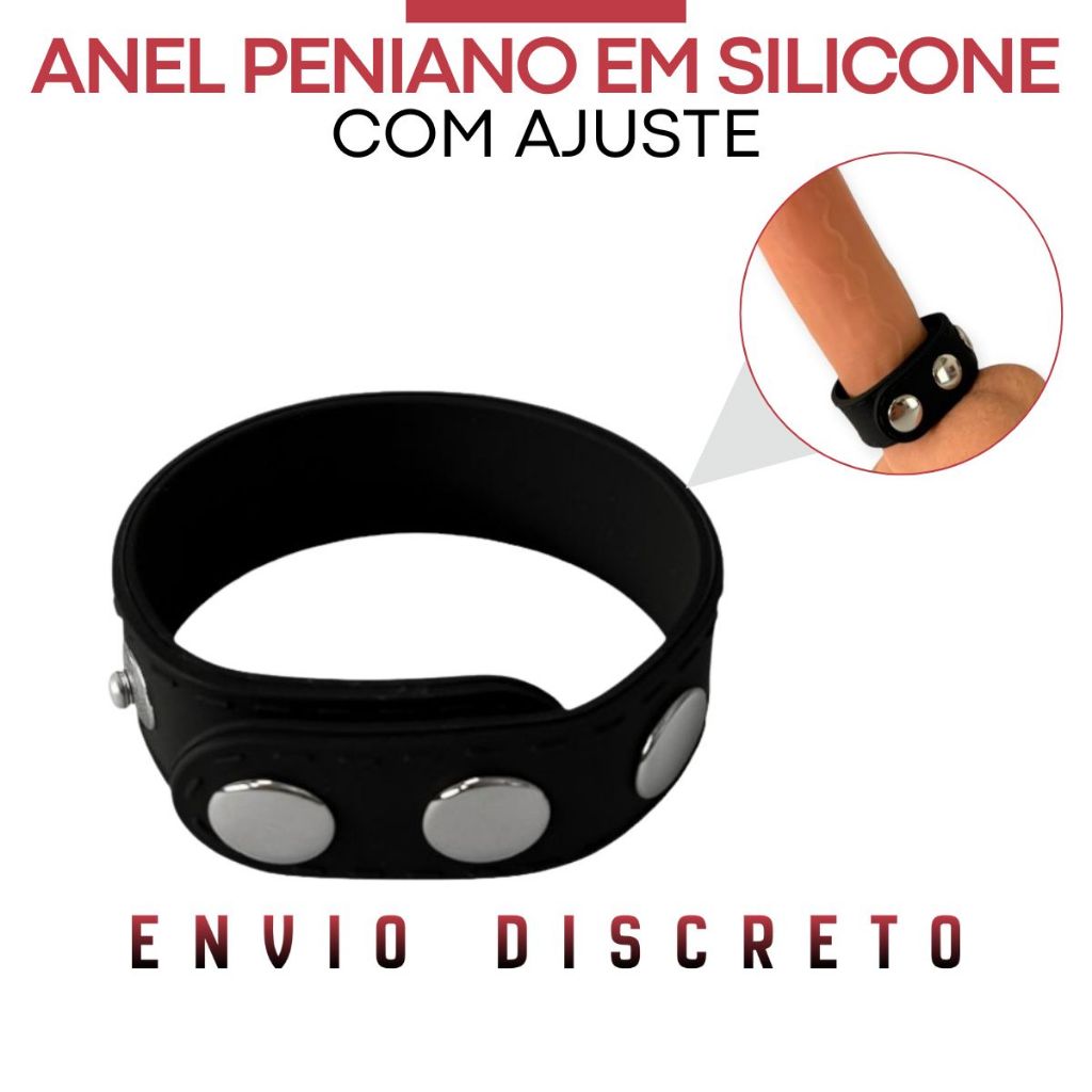 Anel Peniano com Regulagem Silicone 2cm Retardador de Ejaculação Penis Duro Sex Shop - Lovetoys em Oferta na Shopee