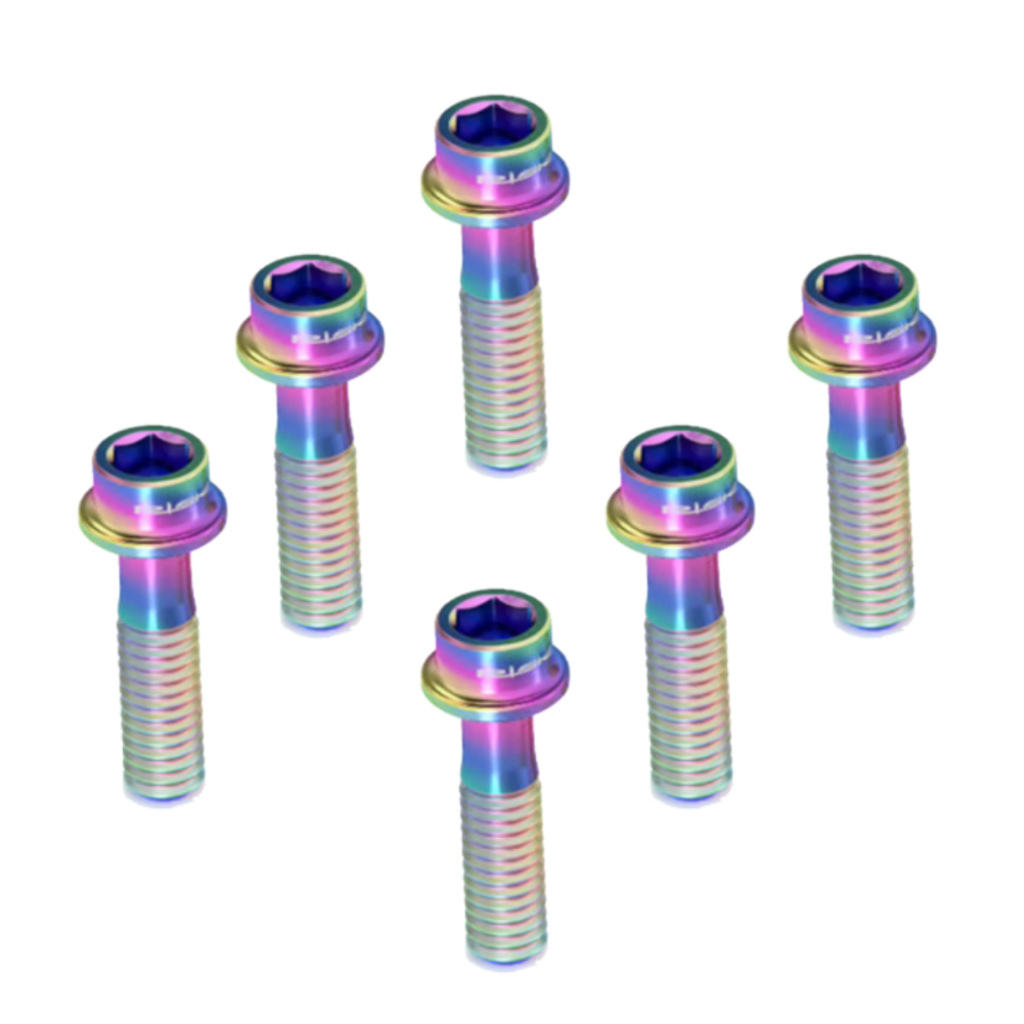 Parafuso de Titanium para  Mesa Bike M5 Mtb Speed Bicicleta 6un