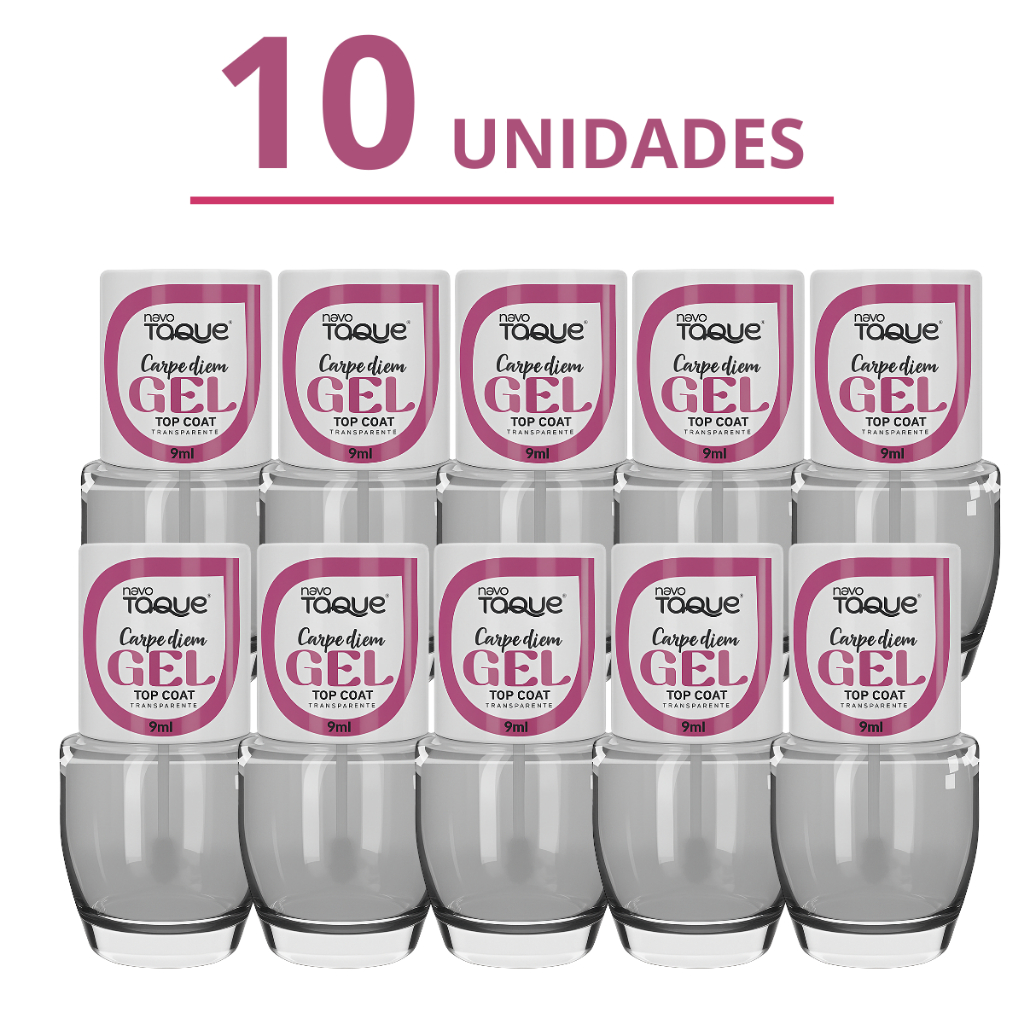 Kit de Top Coat Em Gel Fixador Novo Toque Extra Brilho Transparente Diamond Longa Duração Cobertura em Oferta na Shopee