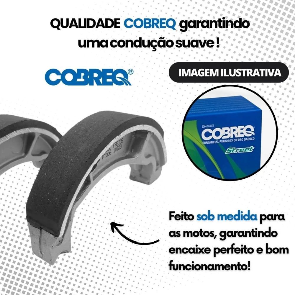 Patim Lona De Freio Titan Fan 125 150 160 Dianteiro Traseiro 0,25 Milímetros — imagem 2 de 2