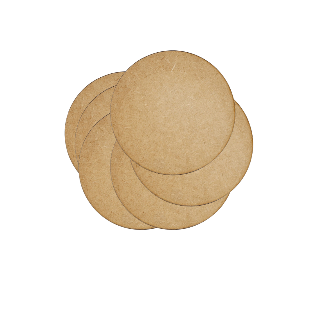 Kits 15/20/50 Sousplat 15cm Bolachas MDF Círculo Aplique Decoração Porta Copos Base Suporte