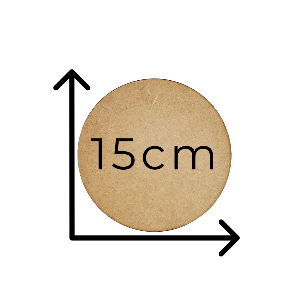 Kits 15/20/50 Sousplat 15cm Bolachas MDF Círculo Aplique Decoração Porta Copos Base Suporte