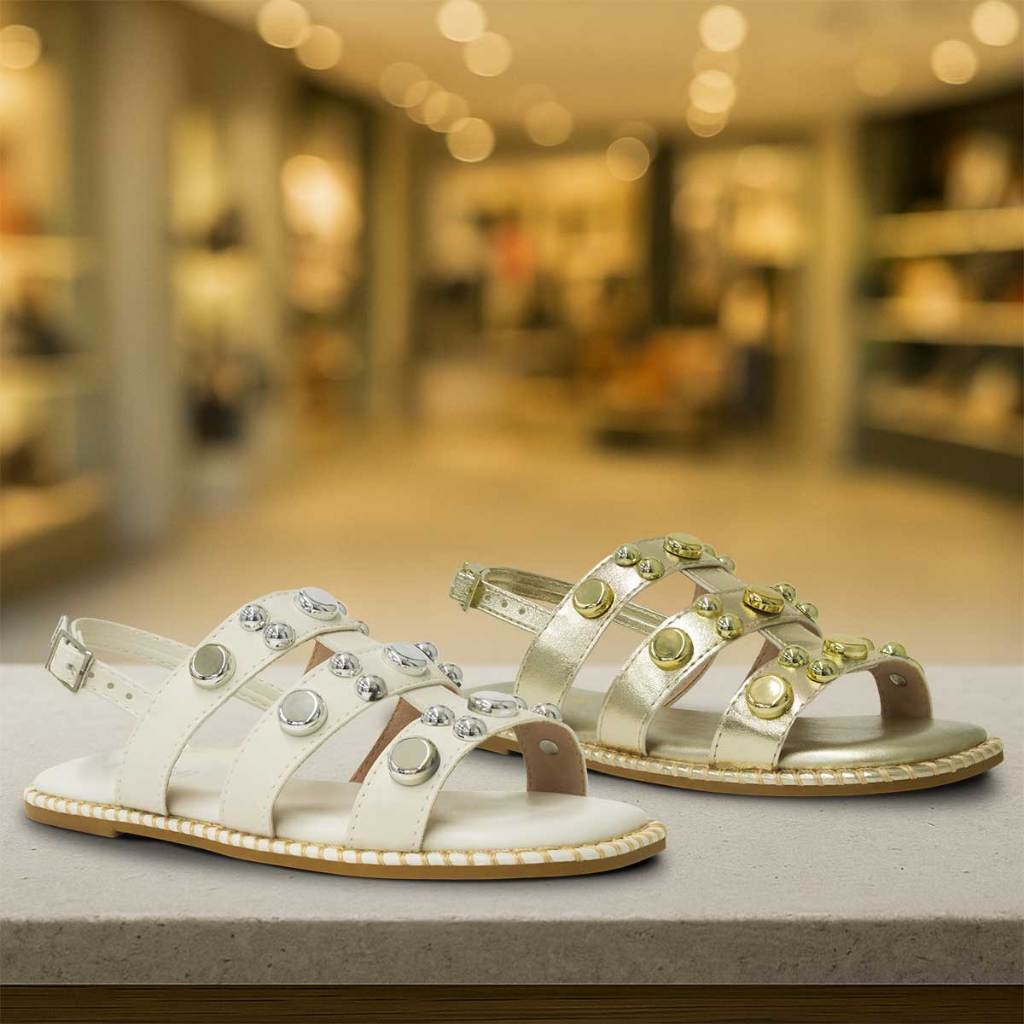 Sandália Rasteira Infantil Menina 28ao37 Moda Festa 04.104J em Oferta na Shopee