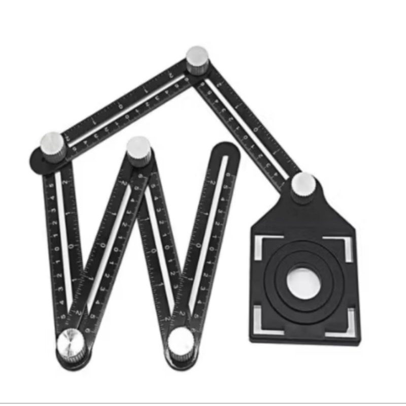 Régua Universal De Liga De Alumínio Multi-ângulos Ferramenta De Medição Lucky Bazar15082