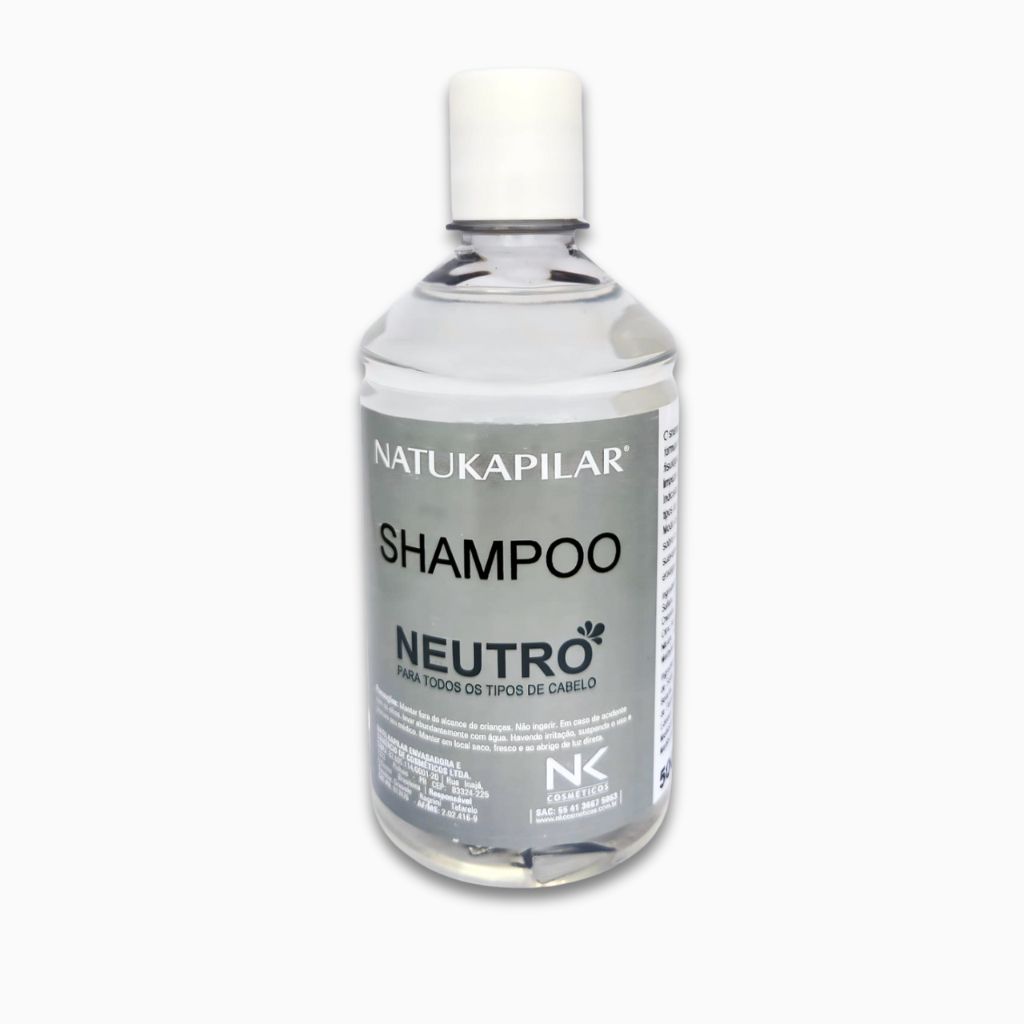 Shampoo Neutro 500mL Natukapilar em Oferta na Shopee