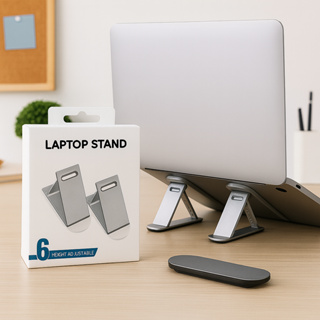 Suporte de Notebook Autocolante Regulável Dobrável em Oferta na Shopee