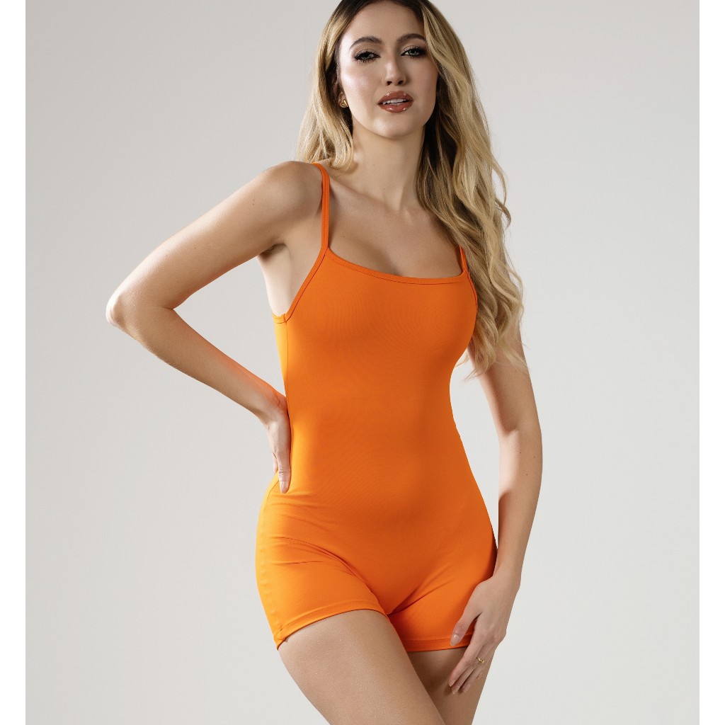 Macaquinho Básico Caju em Poliamida MC286 em Oferta na Shopee