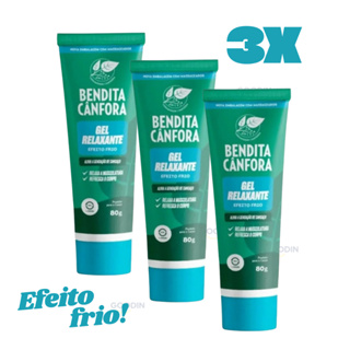 Gel Relaxante Bendita Cânfora 80g – Alívio Imediato para Dores e Tensões Musculares em Oferta na Shopee