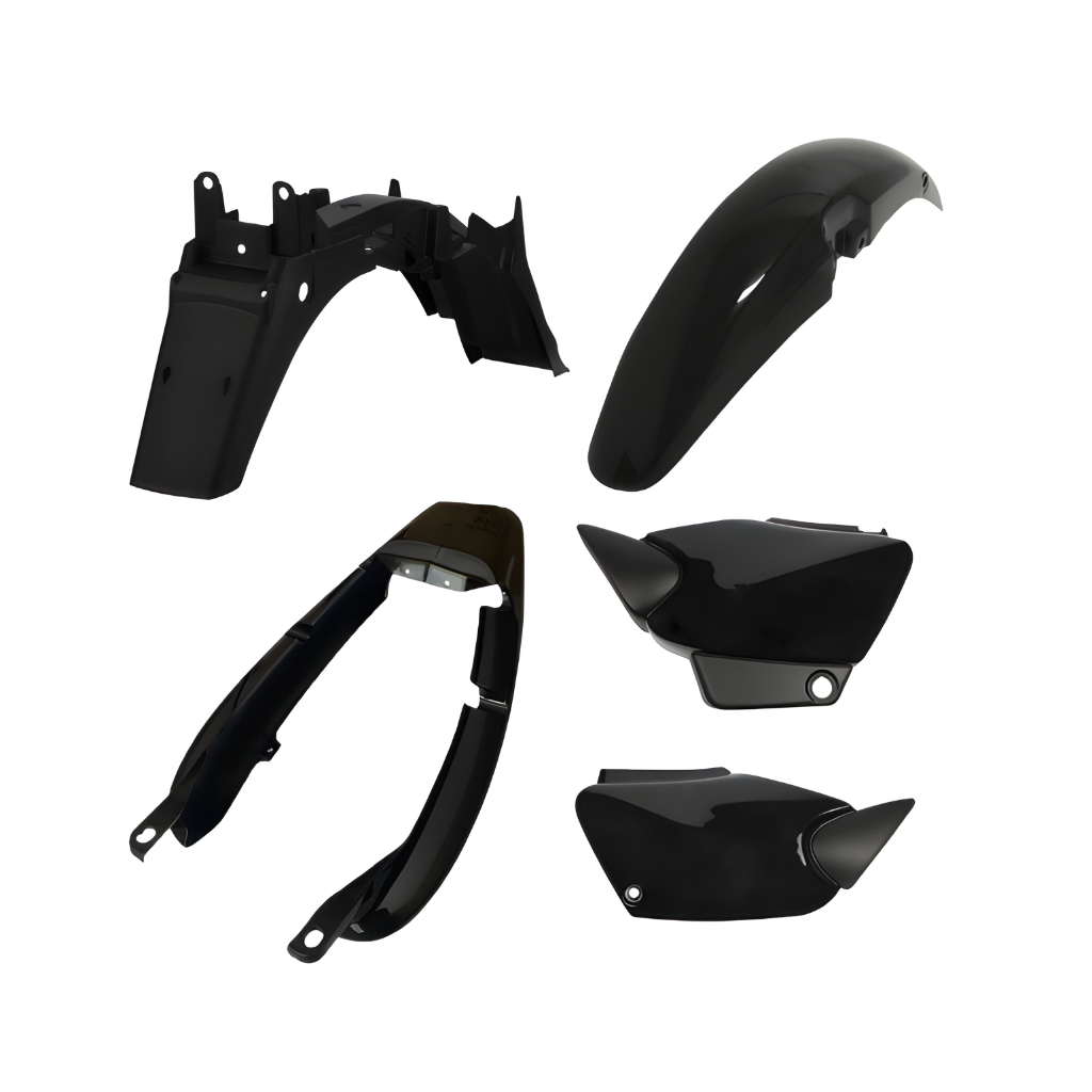 Kit Carenagem Plástico Dianteiro+Rabeta+Tampa Lateral+Paralama Traseiro Titan 125 00-04/Fan 125 05 em Oferta na Shopee