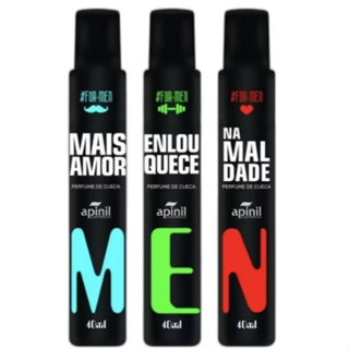 Kit 3 Perfumes De Cueca 40 ml Apinil Aromático em Oferta na Shopee