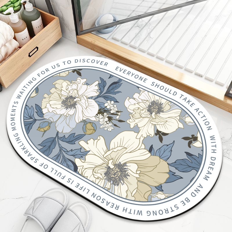 Tapete para Banheiro de Secagem Rápida e Super Absorvente Ideal para Chuveiro Cozinha e Varanda em Oferta na Shopee