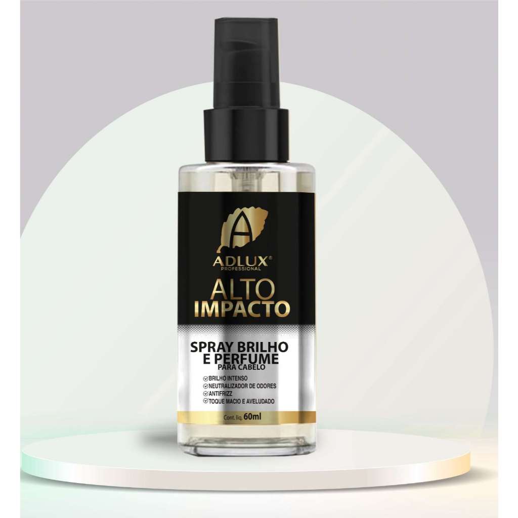 Spray de Brilho e Perfume de cabelo Alto Impacto Adlux 60ml em Oferta na Shopee