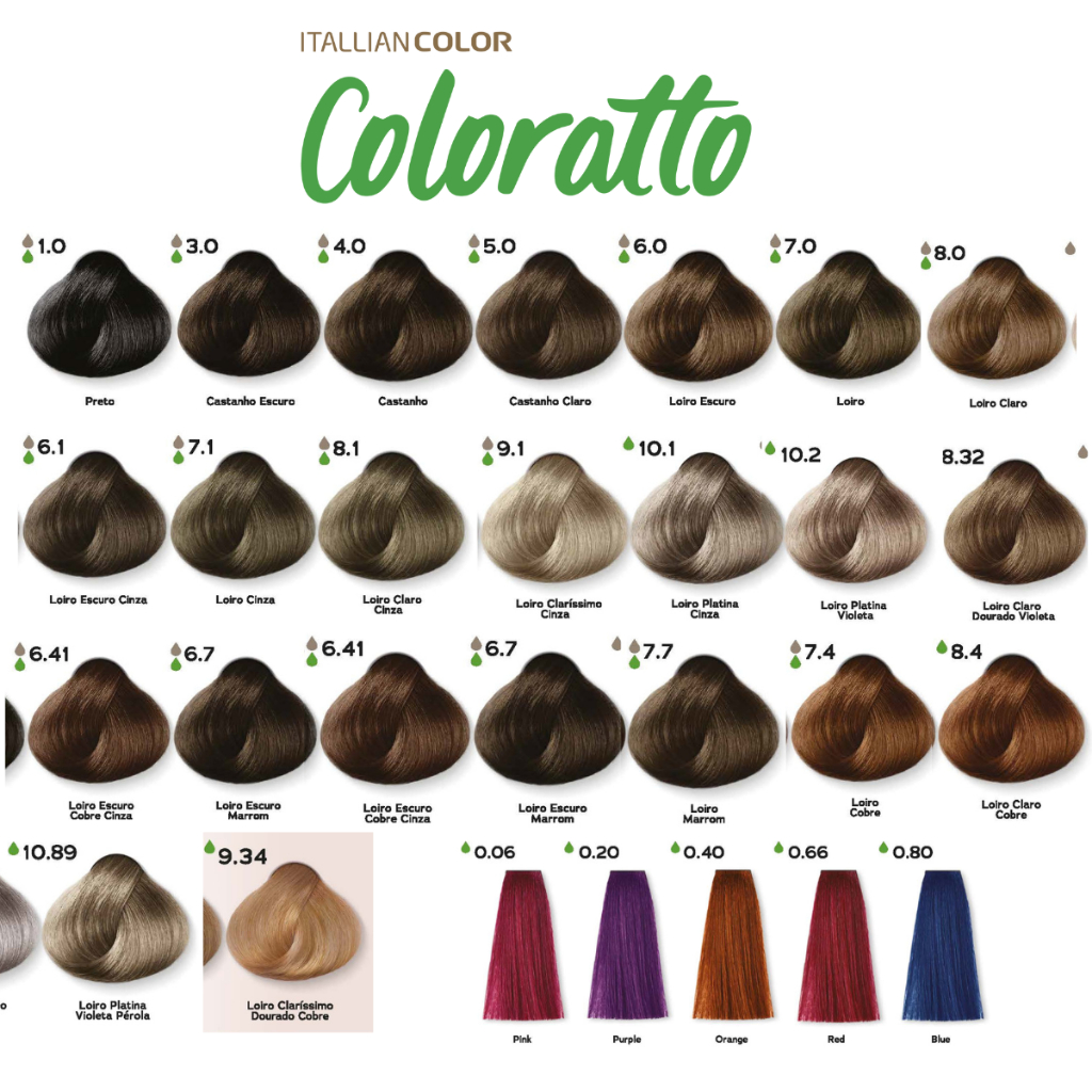 Detalhes do Coloração Permanente Sem Amônia Nº 6.0 Nova Coloratto 60g