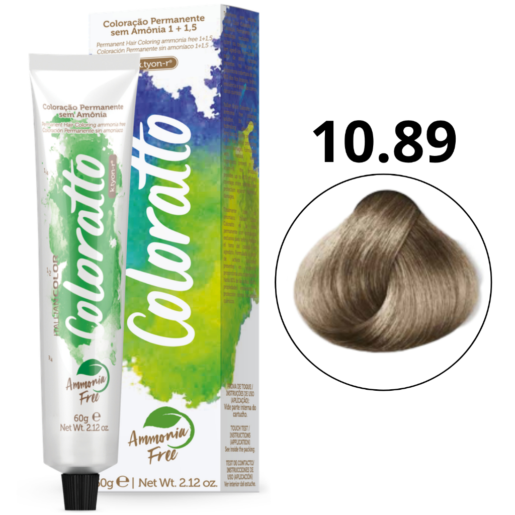 Coloração Permanente Sem Amônia Nº 10.89 Nova Coloratto 60g em Oferta na Shopee