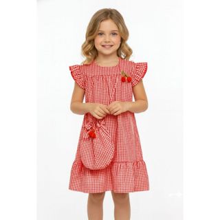Vestido Infantil Menina Princesa Luxo Lançamento Com Bolsa em Oferta na Shopee