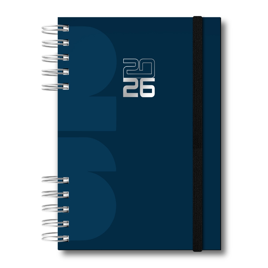 Agenda 2026 Unissex Empresarial Pessoal Acabamento Luxo Papel Alta Fechamento Elástico Marcação Dia em Oferta na Shopee