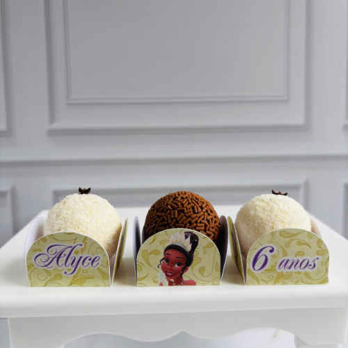 Forminha Personalizada Princesa Tiana | Forminha Personalizada | Lembrancinha | Forminha para docinho