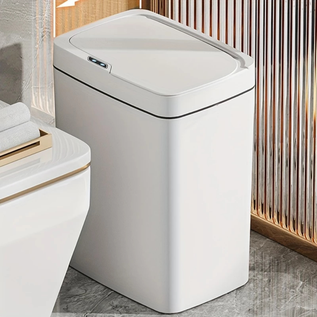 Lixeira com Sensor Automático Inteligente Abre Fácil Cesto Lixo Banheiro Cozinha Escritório 13L em Oferta na Shopee