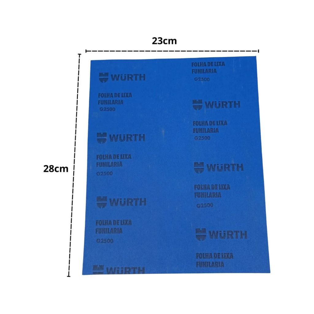 Folha De Lixa D'Agua Funil G2500 Wurth 0583301250