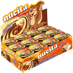 Creme Avelã Chocolate Bicolor 480g C/48unidades 10g Nucita Docinho Infantil