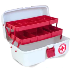 Maleta de Primeiros Socorros com Bandeja Dupla - Praticidade e Segurança 🚑 - TOY MPSCS