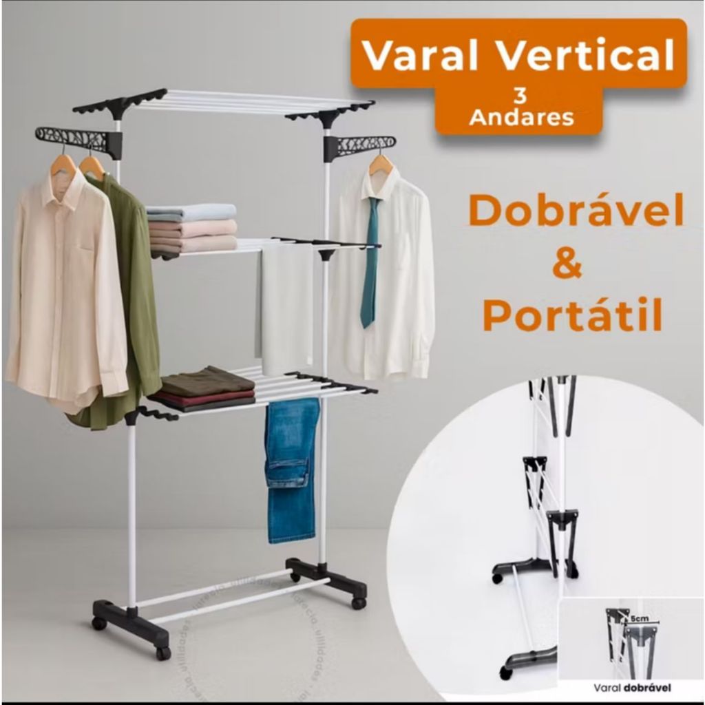 Varal Articulado Dobrável: Onde Comprar | BuscaProdutos