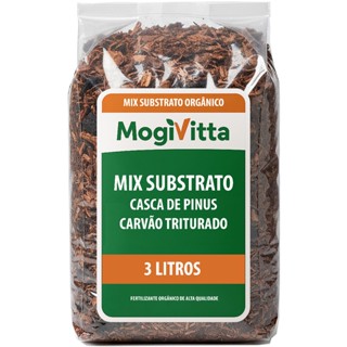 Mix Substrato Orgânico - Casca De Pinus e Carvão Triturado - Vasos Plantas Orquídeas Samambaias em Oferta na Shopee