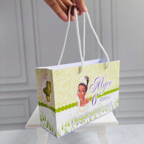 Pegue e Monte Sacolinha Personalizada Princesa Tiana | Sacolinha personalizada para lembrancinha | Lembrancinha