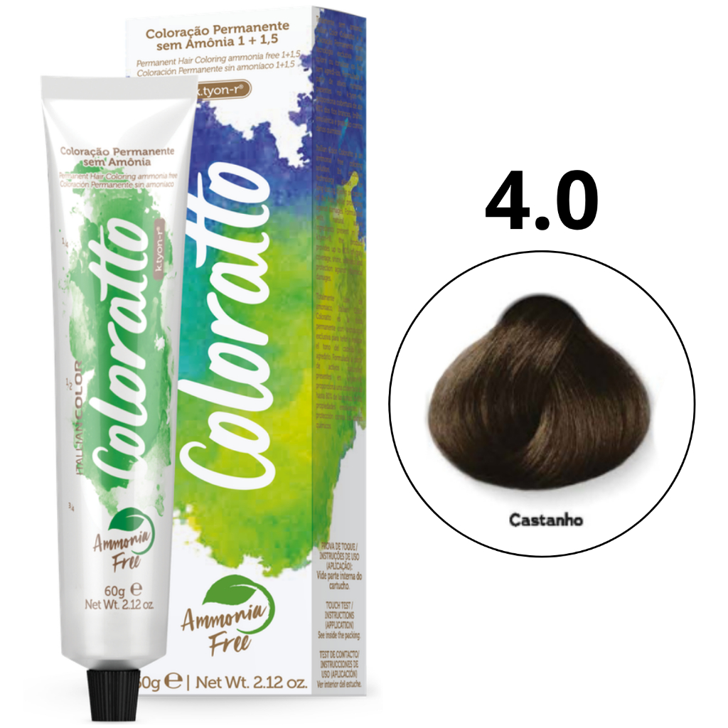 Coloração Permanente Sem Amônia Nº 4.0 Nova Coloratto 60g em Oferta na Shopee