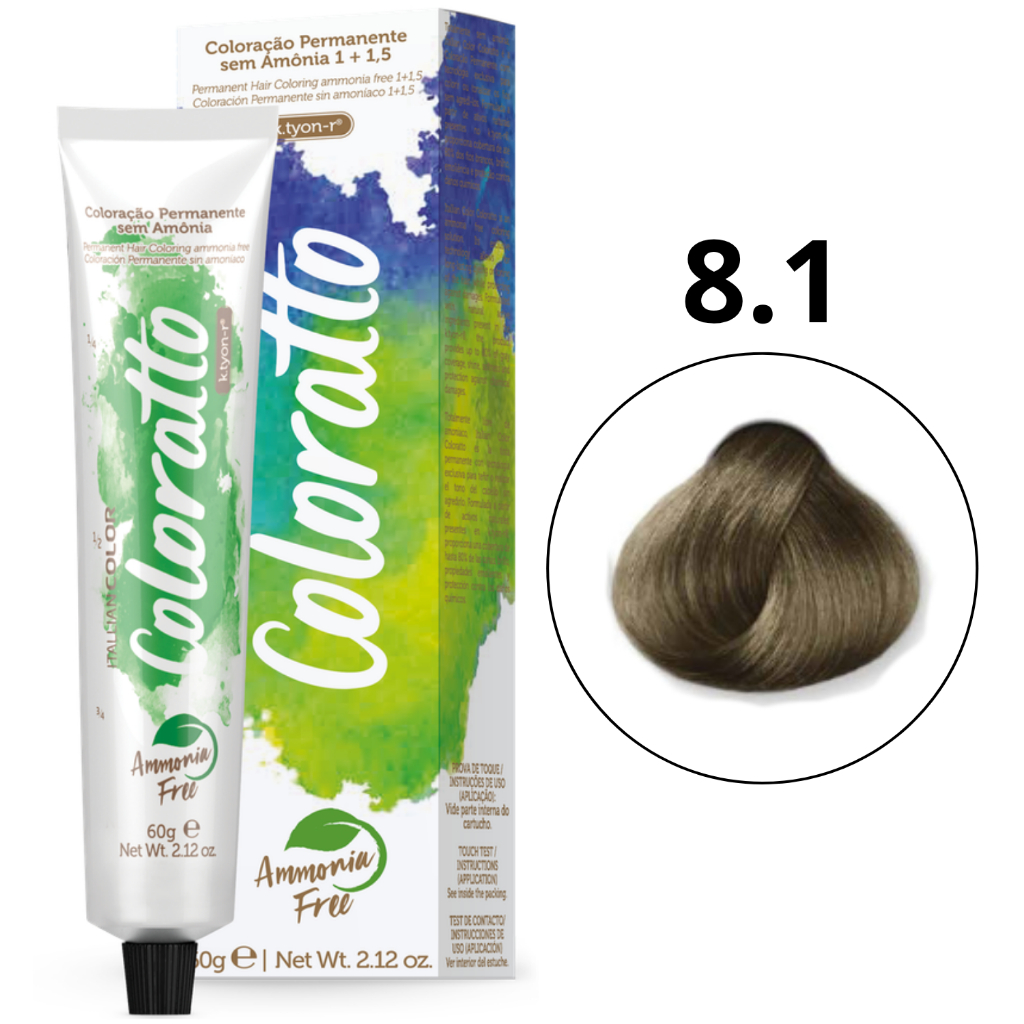 Coloração Permanente Sem Amônia Nº 8.1 Nova Coloratto 60g em Oferta na Shopee