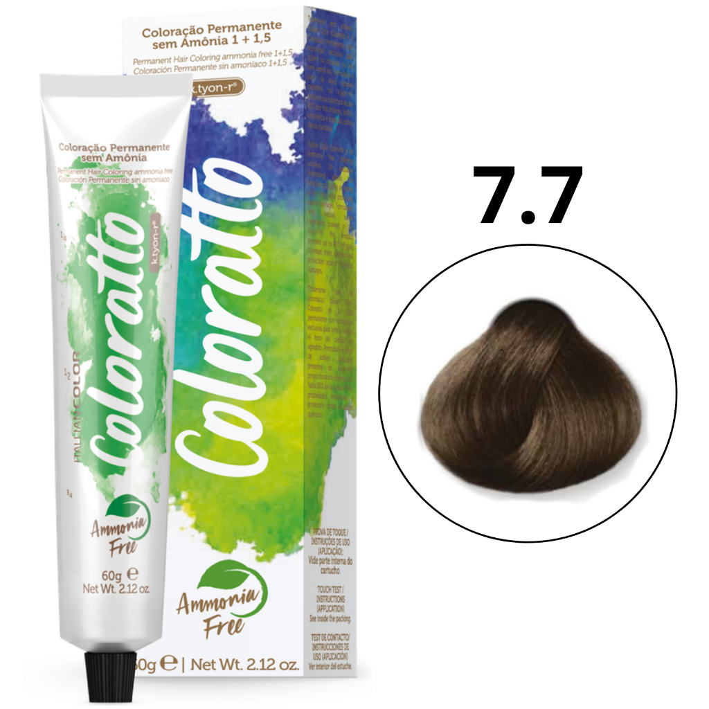 Coloração Permanente Sem Amônia Nº 7.7 Nova Coloratto 60g em Oferta na Shopee