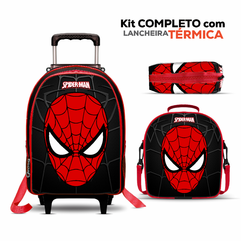 Mochila Escolar com Rodinhas Homem Aranha: Onde Comprar | BuscaProdutos